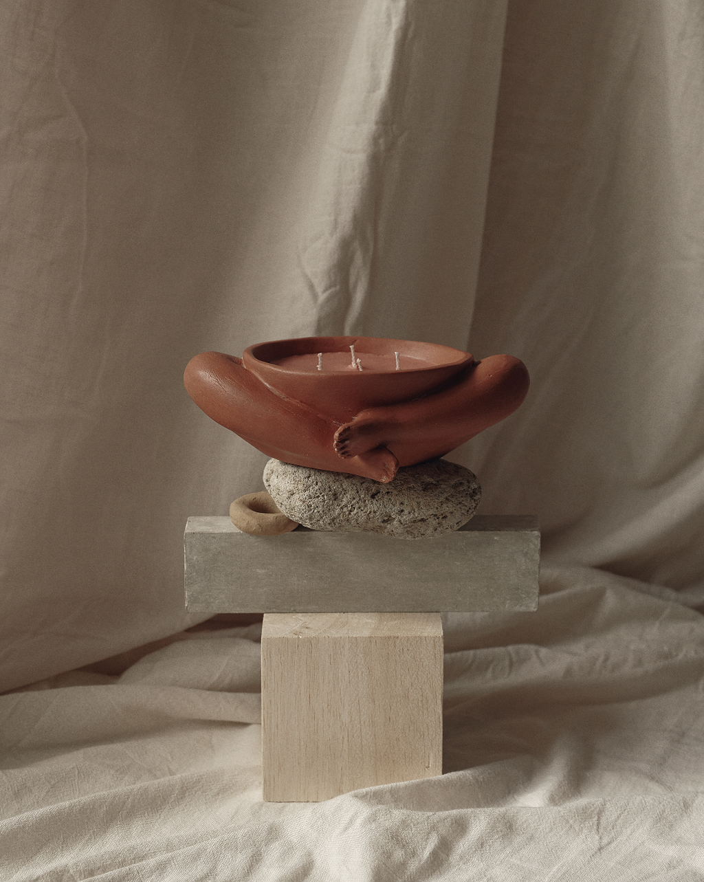 cured tobacco candle Figurative Sculptural Candle in Resin and Stone – Tobacco Candle Sculp –  MarcelaCureCO