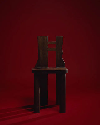 Geometry Wood Chair with Cylindrical Legs - Atlas Chair II