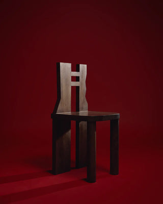 Geometry Wood Chair with Cylindrical Legs - Atlas Chair II