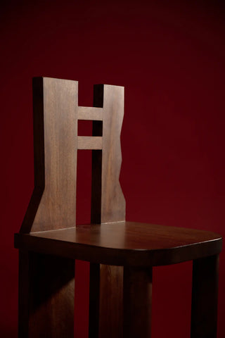 Geometry Wood Chair with Cylindrical Legs - Atlas Chair II