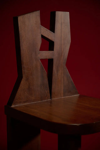 Geometry Wood Chair with Cylindrical Legs - Atlas Chair I