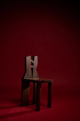 Geometry Wood Chair with Cylindrical Legs - Atlas Chair I