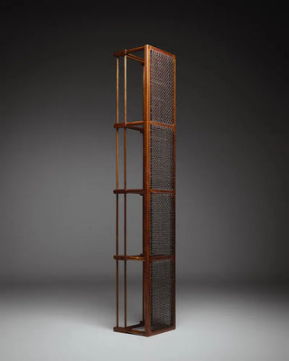Wood and Leather Bench - Cadre Bench