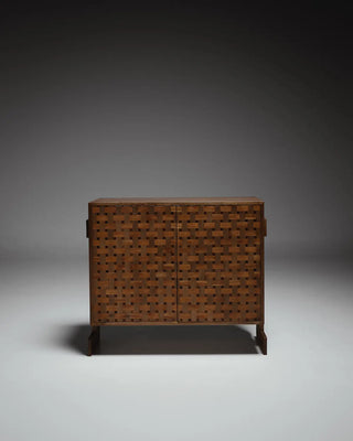 Grid Chest - Wooden weave hand crafted Chest