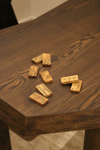 Small Olive Wood Domino Set - Jouissance Domino