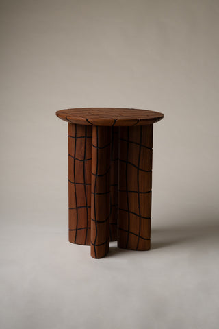 Axial Wood Side Table