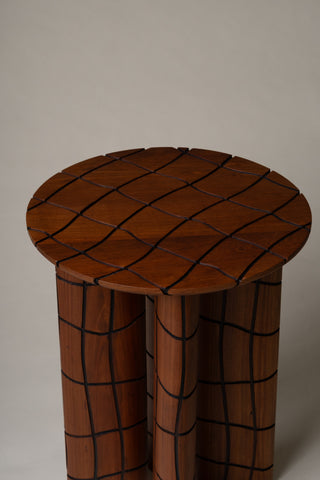 Axial Wood Side Table