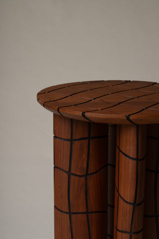 Axial Wood Side Table